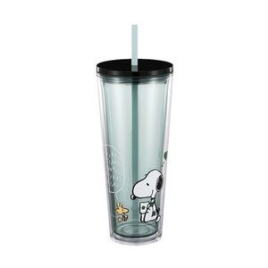 NEW 2025 PEANUTS X STARBUCKS Love Plastic Cold Cup 24oz Snoopy Woodstock